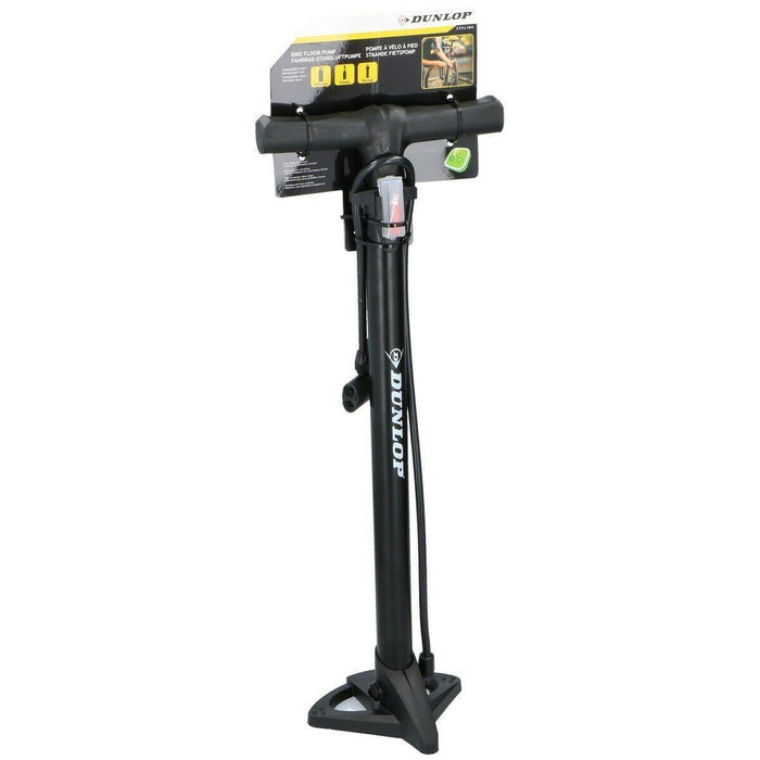 Dunlop Floor Bike Air Pump Stable Foot Car Football Inflatables 12Bar Presta Uk Dunlop - Dynamic Drive