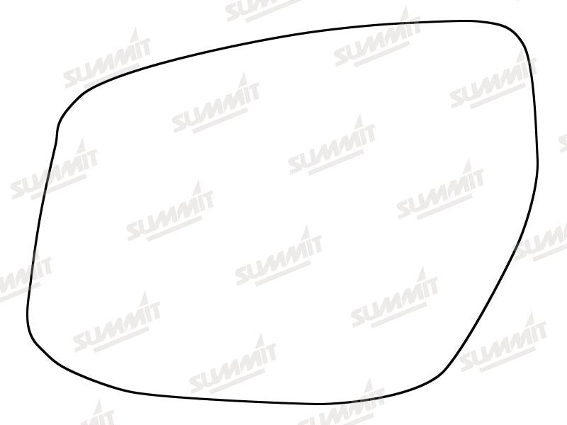 Summit Stick-On Standard Mirror Glass fits Nissan Pulsar 14 on RHS Summit - Dynamic Drive