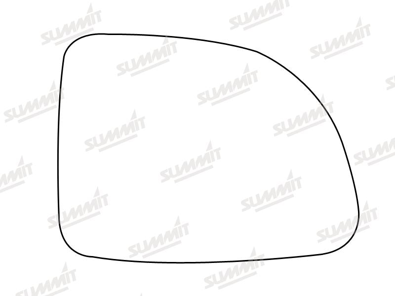 Summit Stick-On Standard Mirror Glass fits Renault Clio RHS Summit - Dynamic Drive