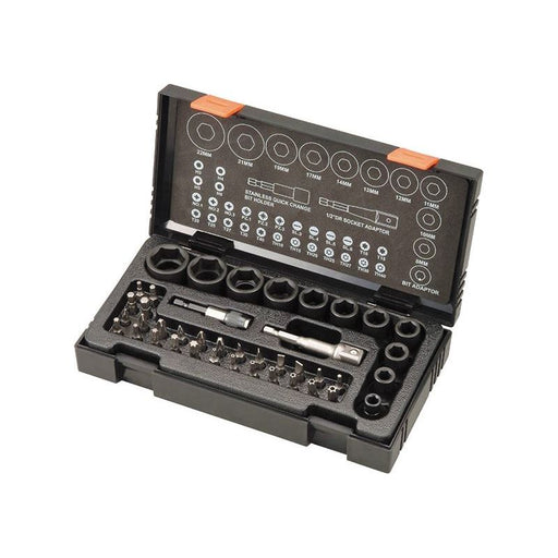 Hikoki Metric 1/2in Drive Impact Socket & Bit Set, 41 Piece HiKOKI - Dynamic Drive