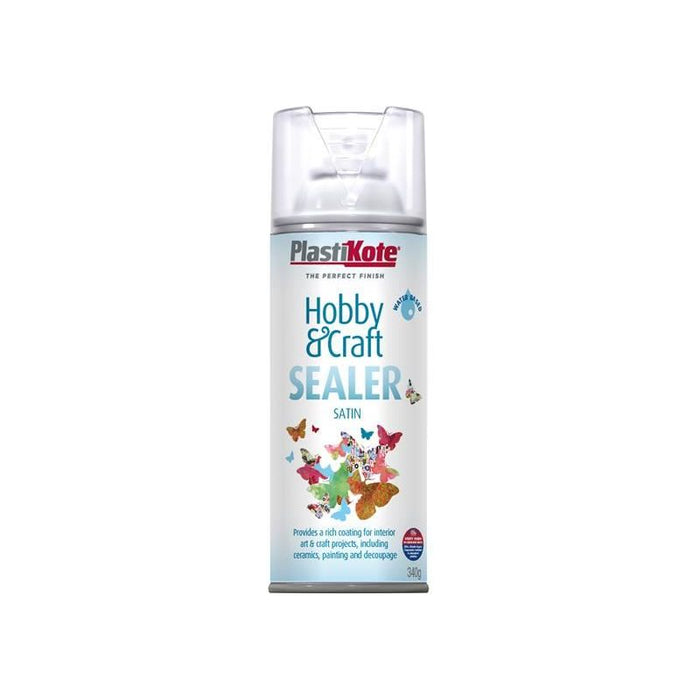 Plastikote Hobby & Craft Sealer Spray Clear Satin 400ml PlastiKote - Dynamic Drive