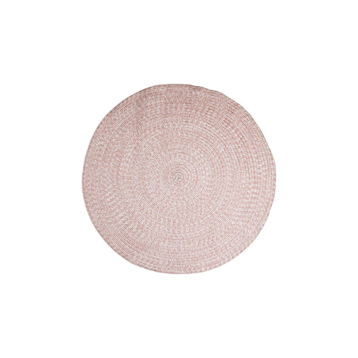 Outdoor Garden Rug Portable Mat for Decking Patio Round Faux Jute Plain 120 cm Gardenwize - Dynamic Drive