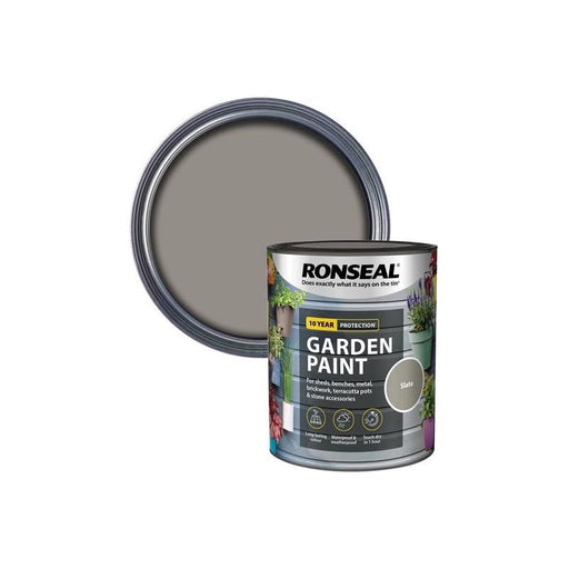 Ronseal Garden Paint Slate 750ml Ronseal - Dynamic Drive