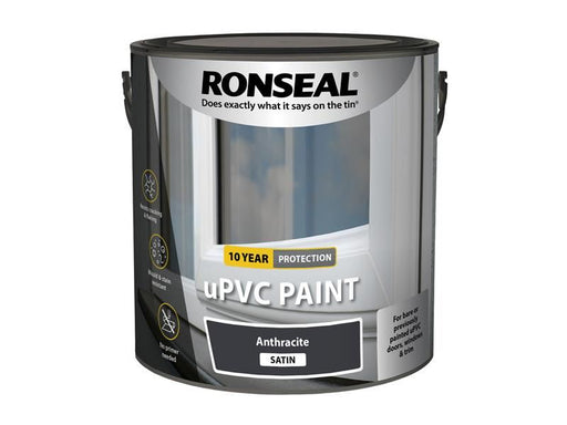 Ronseal uPVC Paint Anthracite Satin 2.5 litre Ronseal - Dynamic Drive