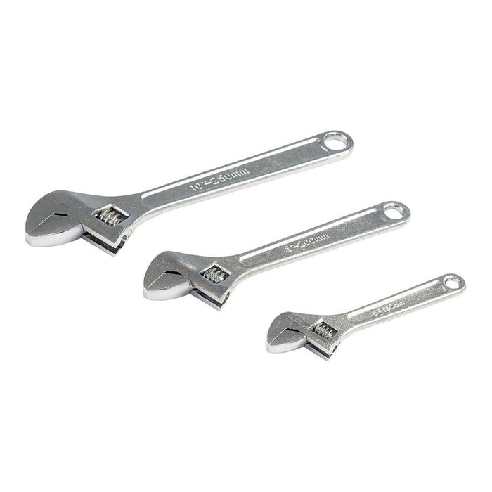 Silverline Adjustable Wrench Set 3pce 150, 200 & 250mm Silverline - Dynamic Drive