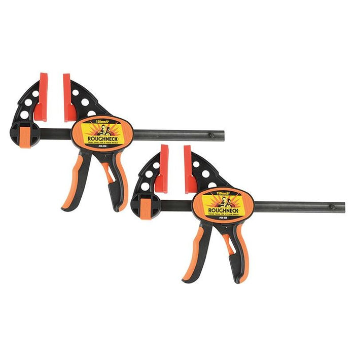 Roughneck One-Handed Bar Clamp & Spreader 152mm (6in) Twin Pack Roughneck - Dynamic Drive