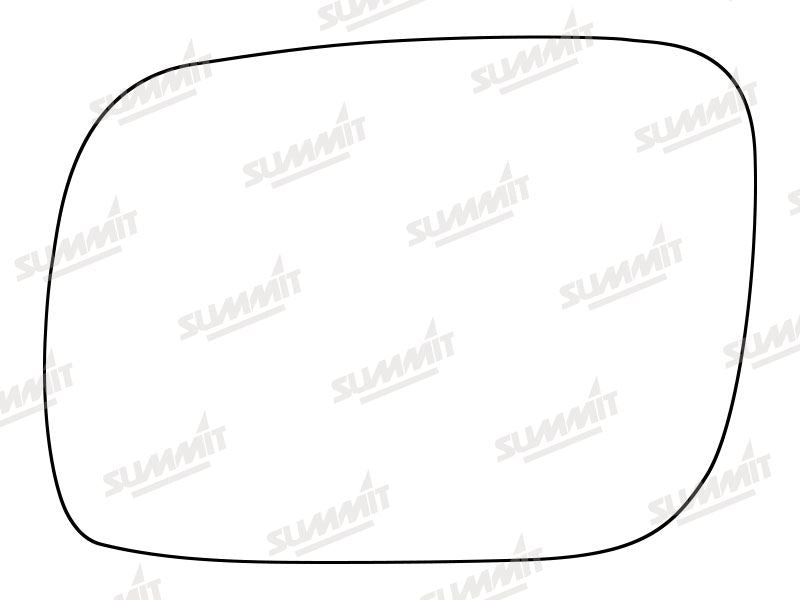 Summit Stick-On Standard Mirror Glass fits VW Touareg 02 to 06 LHS Summit - Dynamic Drive