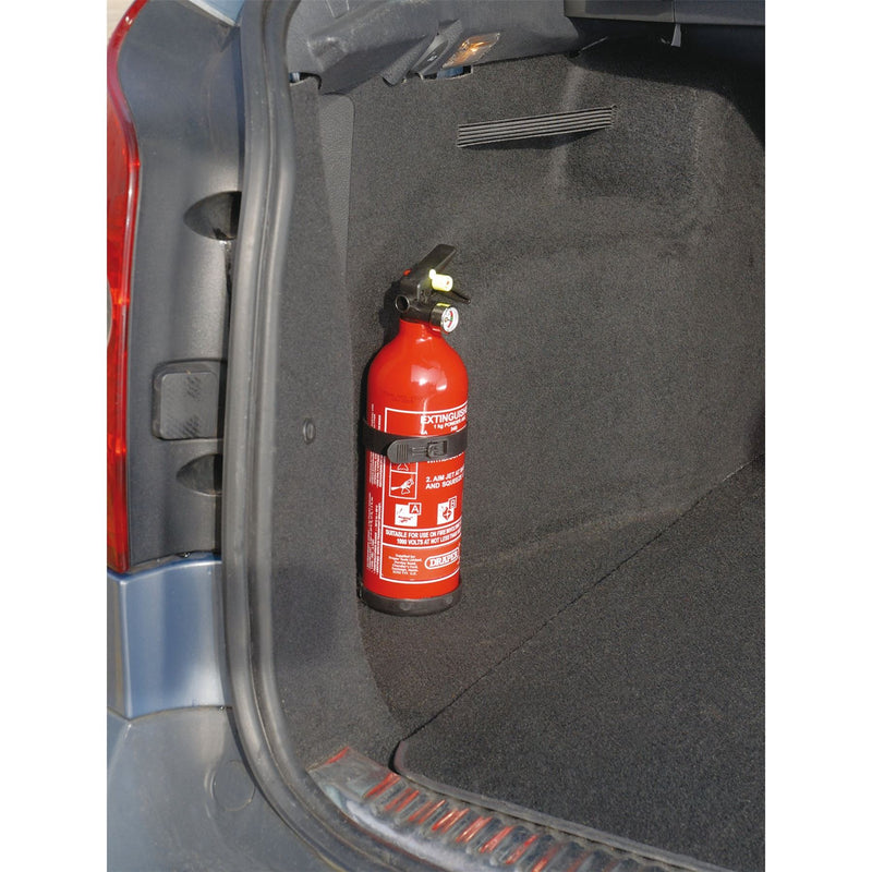 Draper Dry Powder Fire Extinguisher, 1kg 22185 Draper - Dynamic Drive