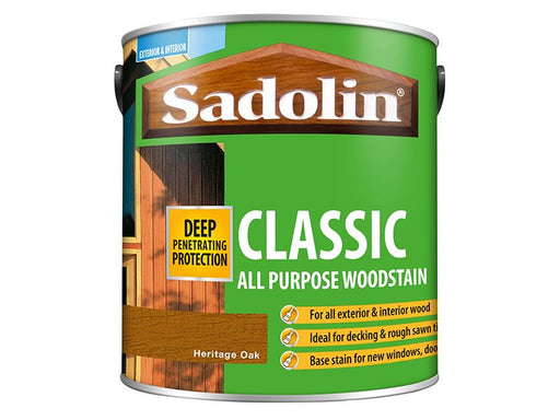 Sadolin Classic Wood Protection Heritage Oak 2.5 litre Sadolin - Dynamic Drive