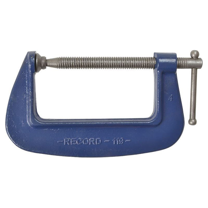 Irwin® Record® 119 Medium-Duty Forged G-Clamp 100mm (4in) IRWIN® Record® - Dynamic Drive