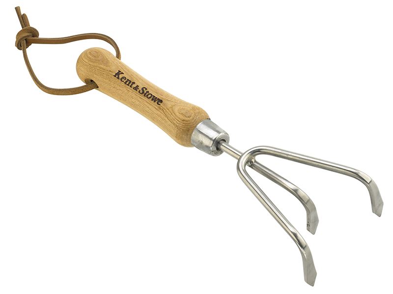 Kent & Stowe Stainless Steel Hand 3-Prong Cultivator, FSC® Kent & Stowe - Dynamic Drive