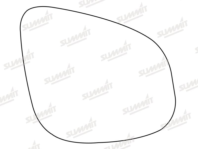 Summit Stick-On Aspheric Mirror Glass fits Renault Kangoo 12 on RHS Summit - Dynamic Drive