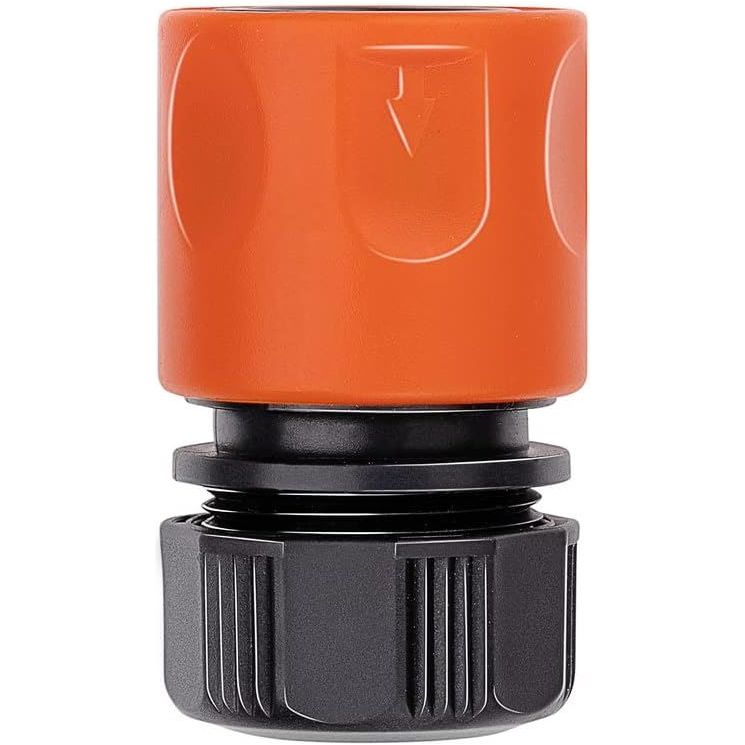 Black+Decker Garden Hose Connectors Set Of 4 - 2 X Water Stops, Spacer Elements - Black/Orange Black+Decker - Dynamic Drive