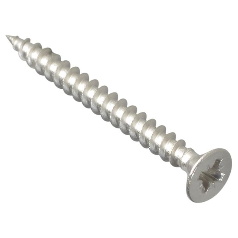 Forgefix Multi-Purpose Pozi Compatible Screw CSK ST S/Steel 4.0 x 40mm Box 200 ForgeFix - Dynamic Drive