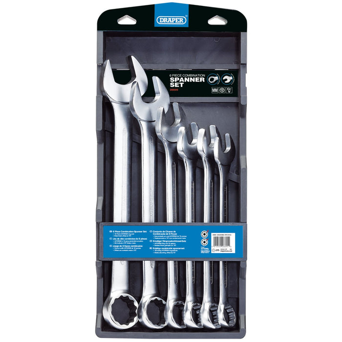 Draper HI-TORQ Metric Combination Spanner Set (6 Piece) 26695 Draper - Dynamic Drive