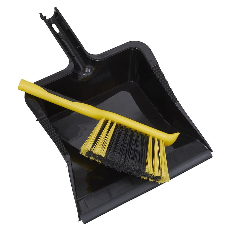Sealey Bulldozer Yard Dustpan & Brush Set BM04HX Sealey - Dynamic Drive