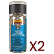 2x Hycote Aerosol Paint for Bumper Paint Dark Grey 150ml Hycote - Dynamic Drive