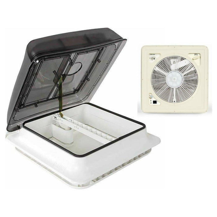 Fiamma Turbo Roof Vent Standard Crystal Motorised Fan 400x400 Motorhome Caravan Fiamma - Dynamic Drive