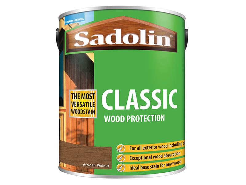 Sadolin Classic Wood Protection African Walnut 5 litre Sadolin - Dynamic Drive