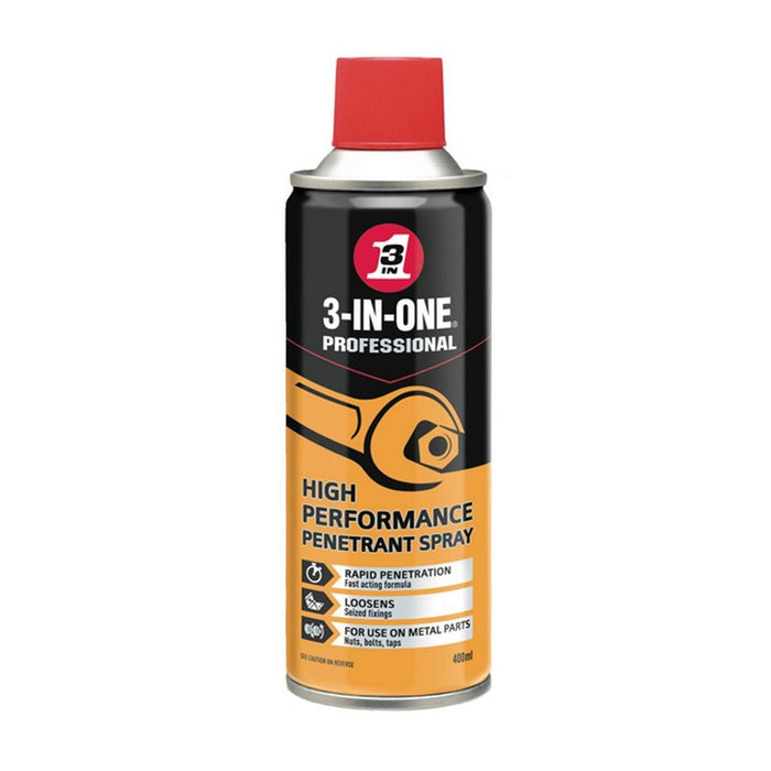 3 In One Penetrant Spray 400ml Penetrating Lubricant for Rusty Nuts & Bolts 3-In-One - Dynamic Drive