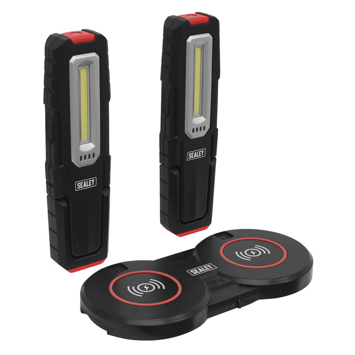 Sealey Inspection Light 5W & 1W COB LED (x2) & Double Wireless Charging Base Sealey - Dynamic Drive