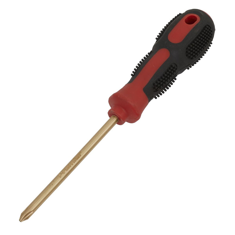 Sealey Screwdriver Phillips #2 x 100mm Non-Sparking NS097 Sealey - Dynamic Drive