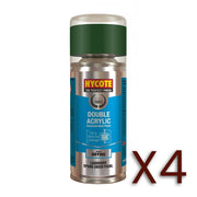 4x Hycote Aerosol Paint for Land Rover Epsom Green (Pearlescent)150ml Hycote - Dynamic Drive
