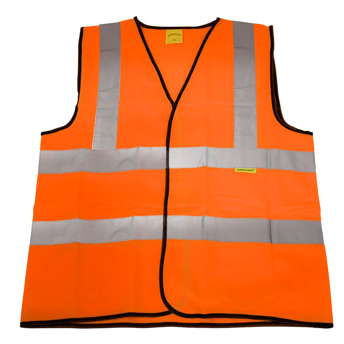 Worksafe Worksafe Hi-Vis Orange Waistcoat - X-Large 9812XL Worksafe - Dynamic Drive