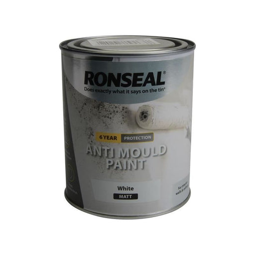 Ronseal 6 Year Anti Mould Paint White Matt 2.5 litre Ronseal - Dynamic Drive