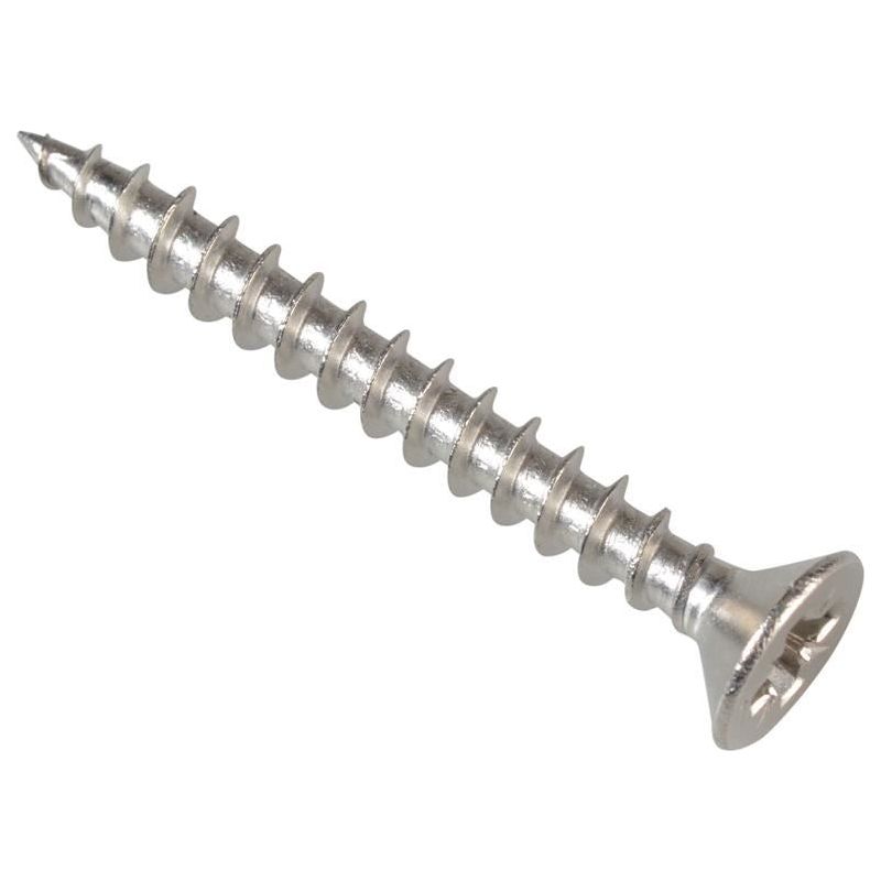 Forgefix Multi-Purpose Pozi Compatible Screw CSK ST S/Steel 3.5 x 30mm Box 200 ForgeFix - Dynamic Drive