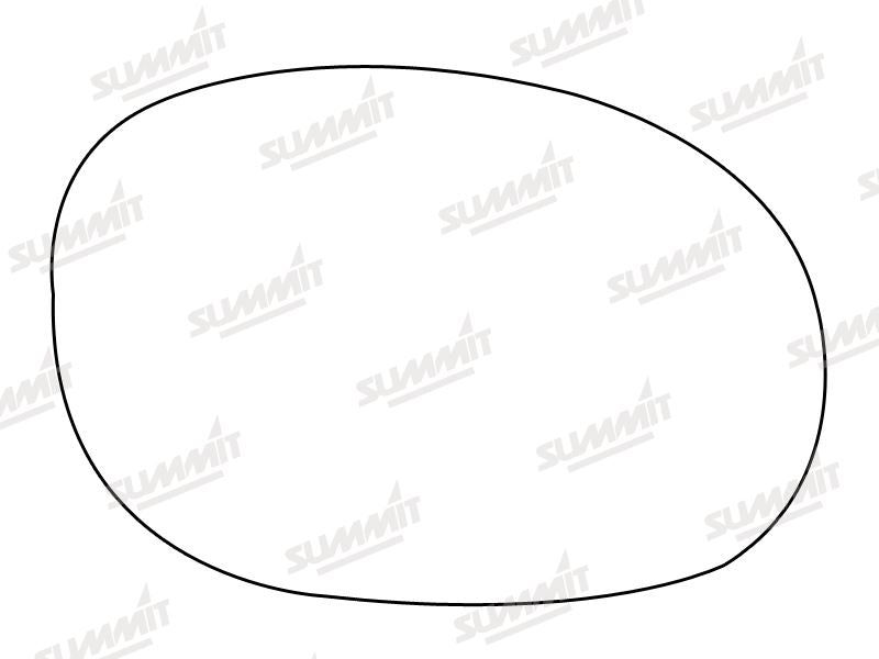 Summit Heated Base Plate With Blind Spot Mirror Glass fits Peugeot 206 98 to 06 RHS Summit - Dynamic Drive