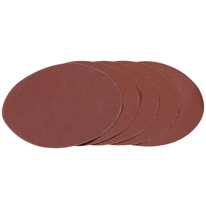 Draper Hook and Loop Aluminium Oxide Sanding Discs, 180mm, 120 Grit (Pack of 5) Draper - Dynamic Drive