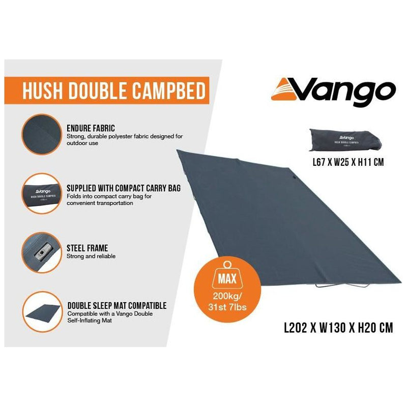 Vango Hush Double Campbed Double Granite Grey Vango - Dynamic Drive