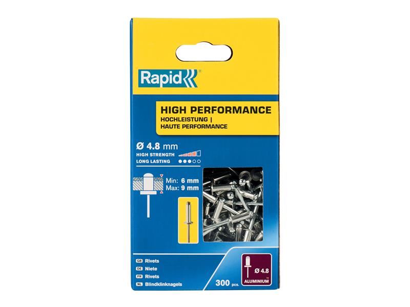 Rapid High Performance Rivets 4.8 x 12mm (Box 300) Rapid - Dynamic Drive