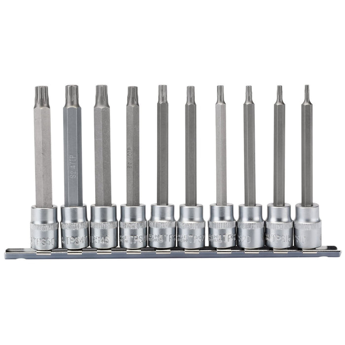 Draper TX-STAR Plus Socket Bit Set, 3/8" Sq. Dr., 100mm (10 Piece) Draper - Dynamic Drive
