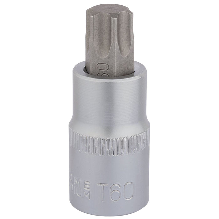 Draper TX-STAR Socket Bit, 1/2" Sq. Dr., T60 x 55mm 16323 Draper - Dynamic Drive