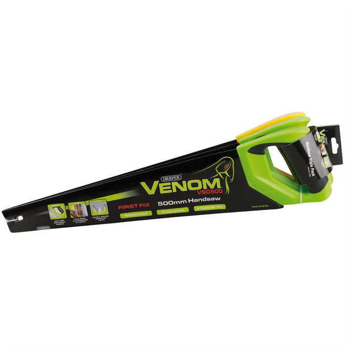 Draper Venom Double Ground Handsaws, 500mm (Pack of 3) 17693 Draper - Dynamic Drive