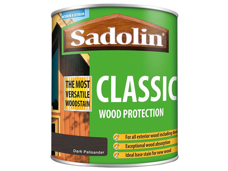 Sadolin Classic Wood Protection Dark Palisander 1 litre Sadolin - Dynamic Drive