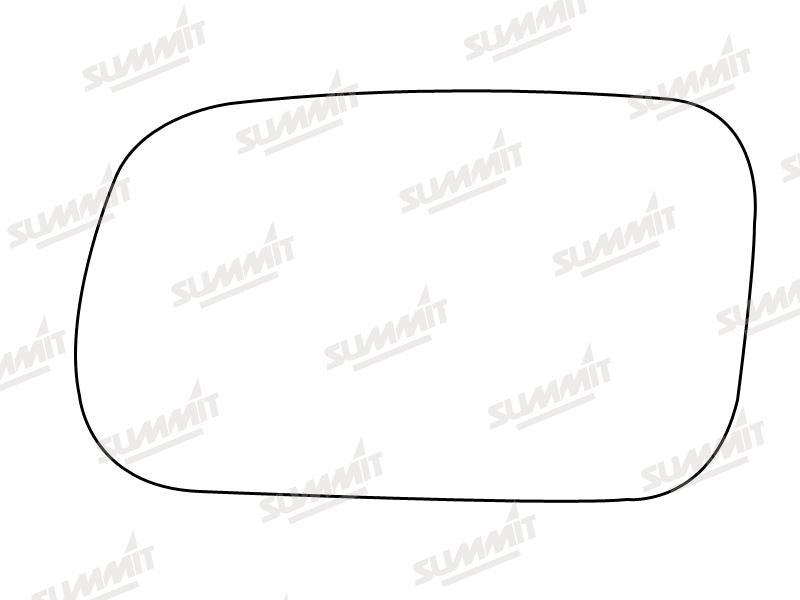 Summit Stick-On Standard Mirror Glass fits Kia Mentor I II LHS Summit - Dynamic Drive