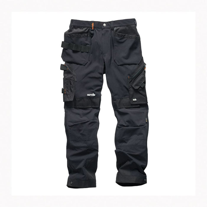 Scruffs Pro Flex Plus Holster Trouser Black 34R T54757 Scruffs - Dynamic Drive