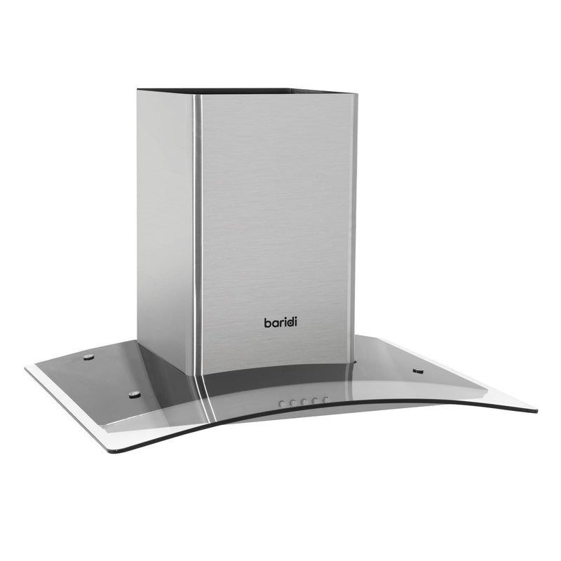 Baridi Curved Glass Cooker Hood Carbon Filters & LED Lights 60cm Stainless Steel Baridi - Dynamic Drive