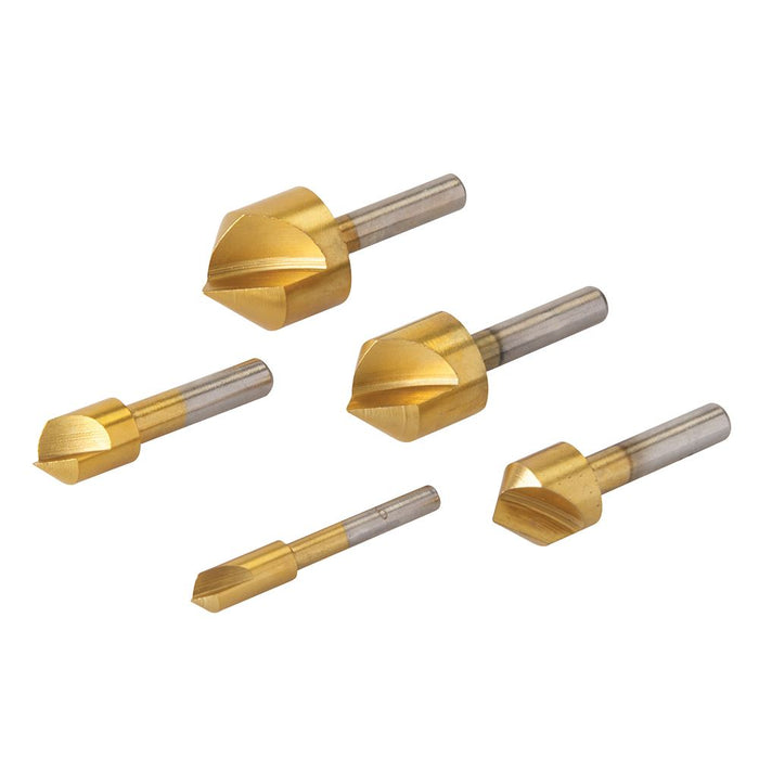 Silverline Countersink Set 5pce 5pce 934106 Silverline - Dynamic Drive