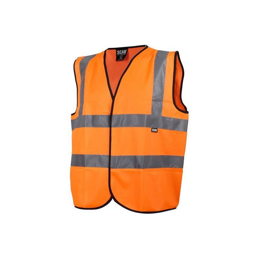 Scan Hi-Vis Waistcoat Orange - XXL (52in) Scan - Dynamic Drive