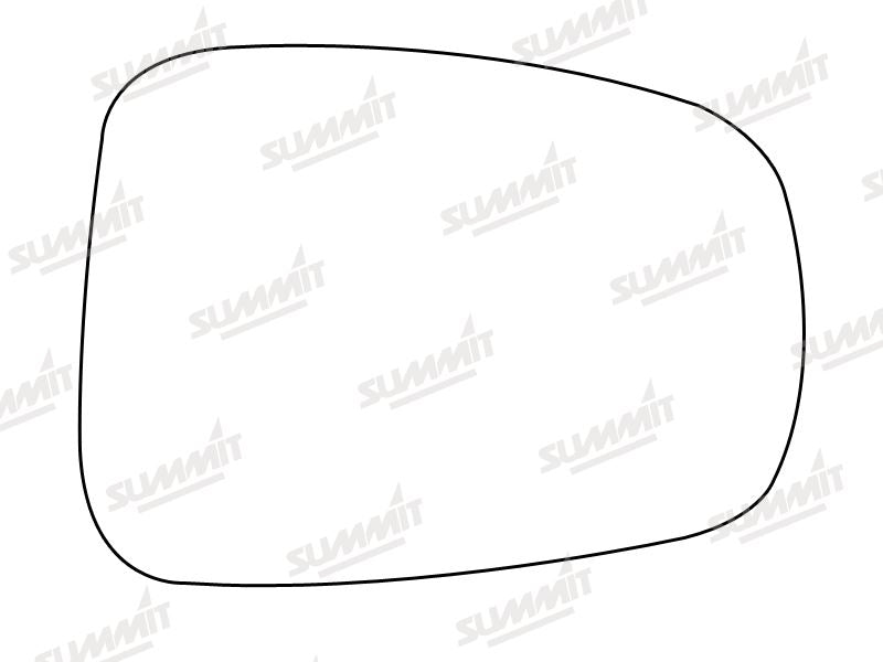 Summit Stick-On Aspheric Mirror Glass fits Citroen C8, Fiat Ulysee, Lancia Phedra Peug 807 RHS Summit - Dynamic Drive