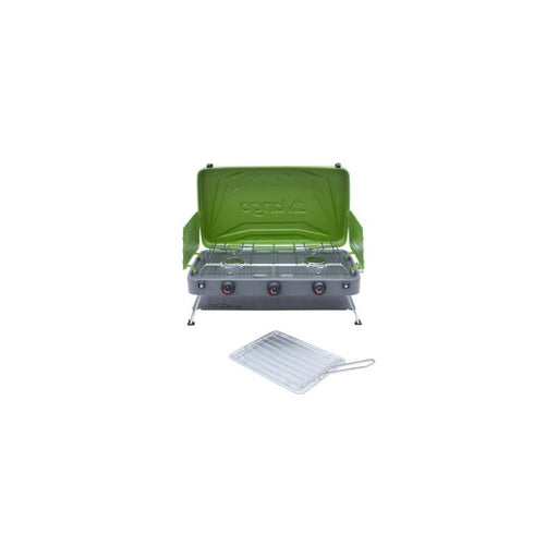 Vango Combi IR Camping Cooker Compact Two Burner Grill And Stove Piezo Vango - Dynamic Drive