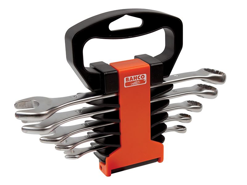 Bahco Chrome Polished Combination Spanner Set, 5 Piece Bahco - Dynamic Drive