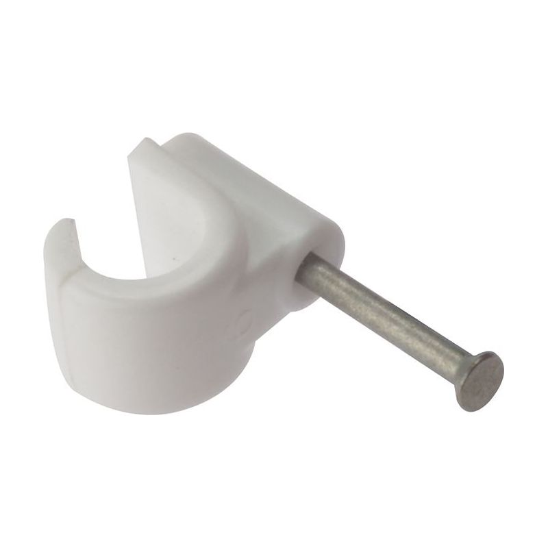 Forgefix Pipe Clip with Masonry Nail 11mm Box 100 ForgeFix - Dynamic Drive