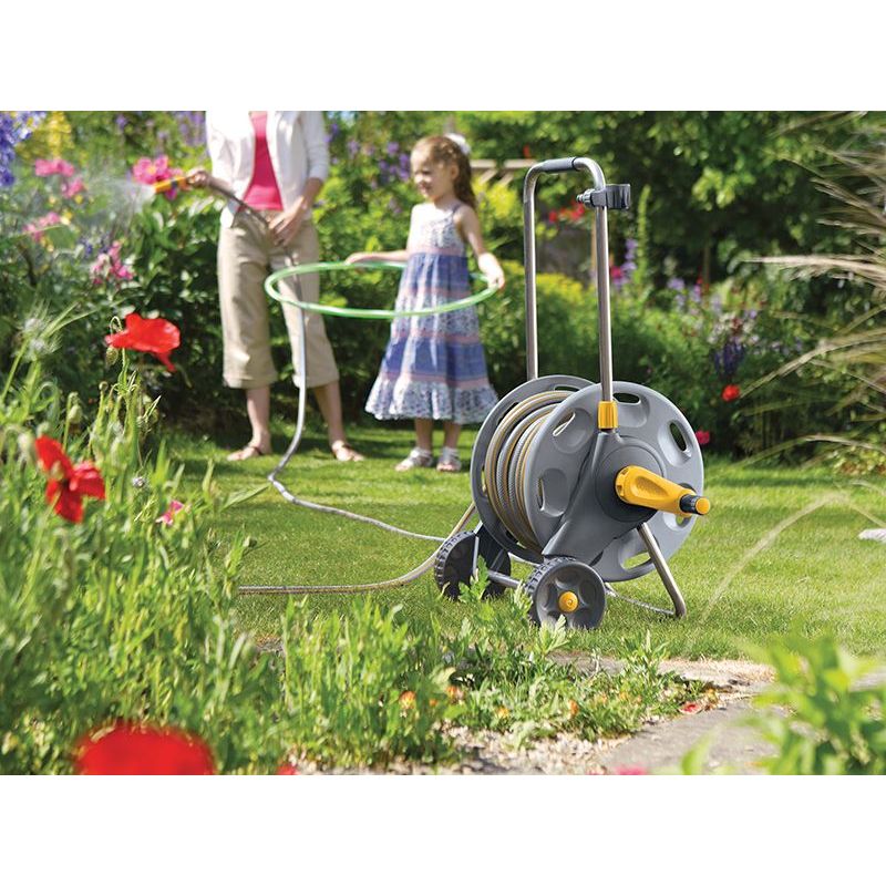 Hozelock 2434 60m Assembled Hose Cart & 30m of 12.5mm Hose Hozelock - Dynamic Drive