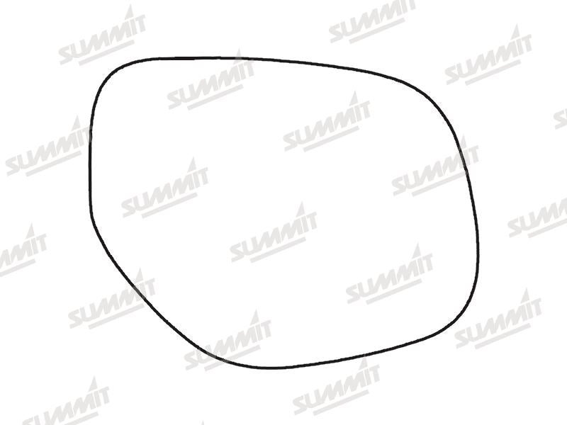 Summit Stick-On Standard Mirror Glass fits Mitsubishi Outlander (Including PHEV) 2012 on RHS Summit - Dynamic Drive