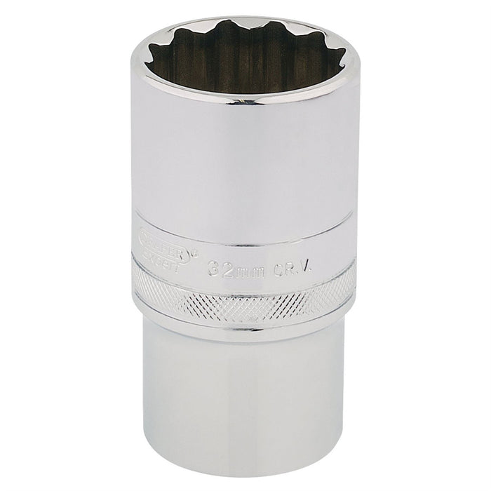 Draper HI-TORQ 12 Point Deep Socket, 1/2" Sq. Dr., 32mm 33865 Draper - Dynamic Drive